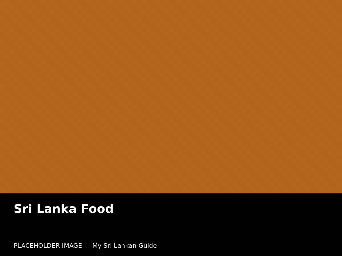 Sri Lankan food
