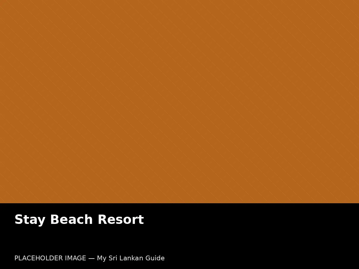Beach resort in Sri Lanka
