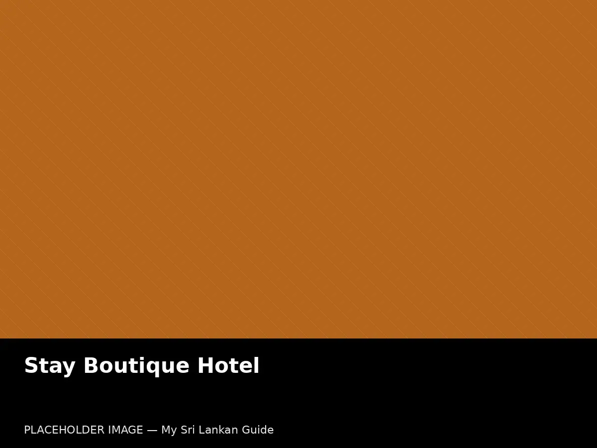 Boutique hotel in Sri Lanka