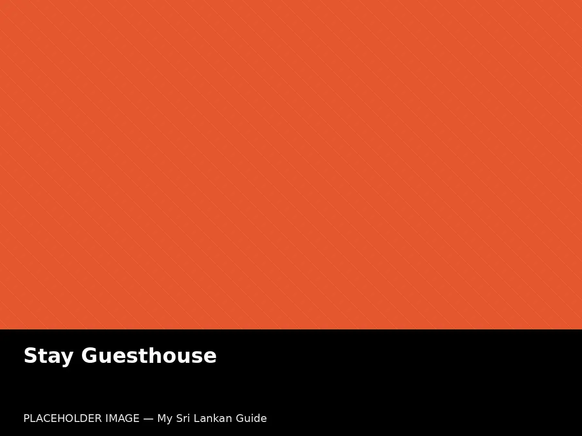 Sri Lankan guesthouse